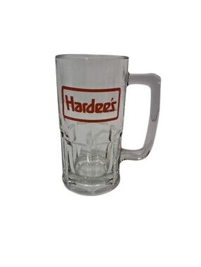 Hardee's Heavy Weight Glass Mug
